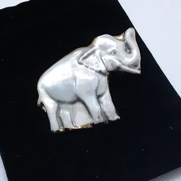CLOSET SALE!!  NEW Collectable Prosperity ceramic elephant pin - Picture 9 of 11